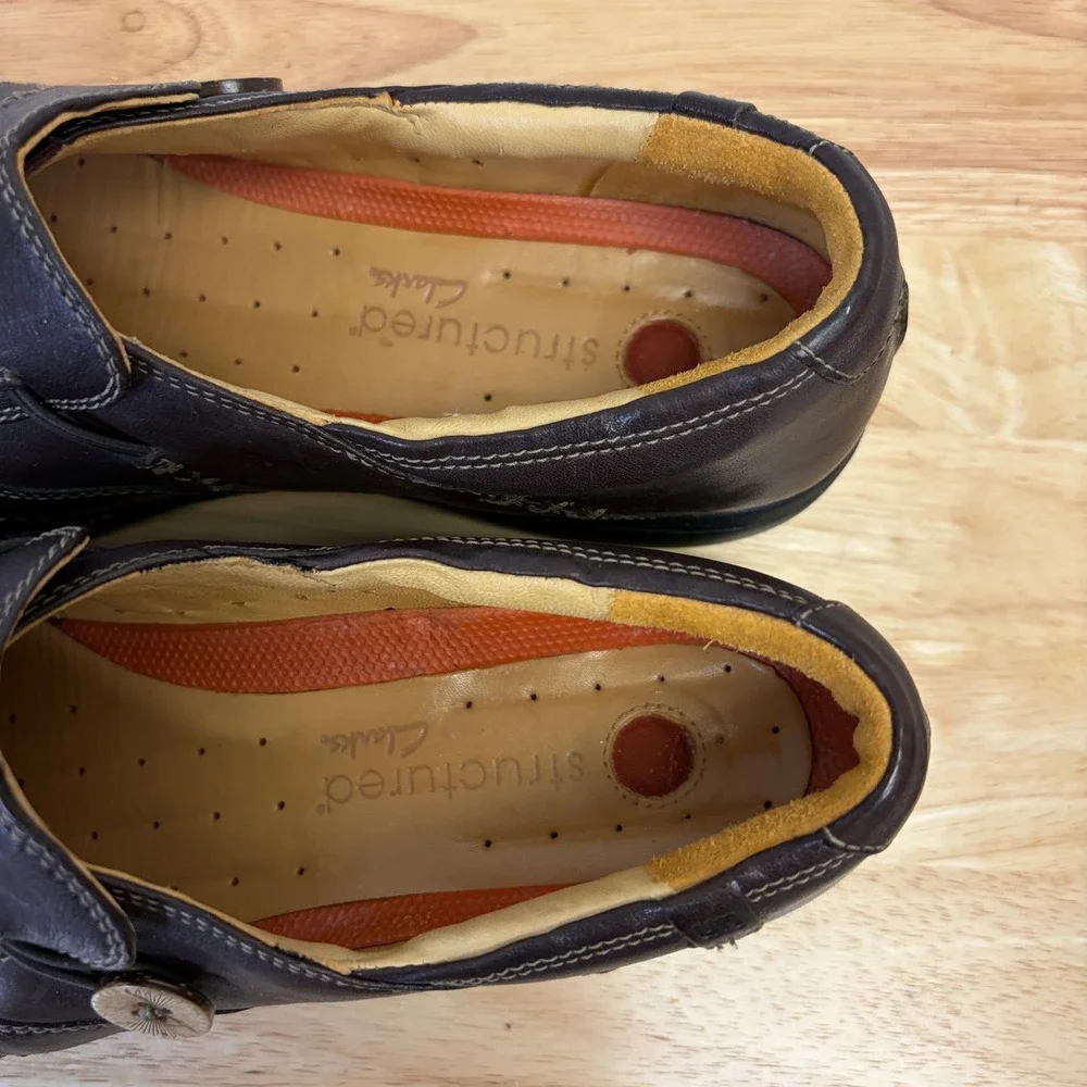 Clarks Un.Loop Classic Slip On Loafers Womens Size 10M Coastal Grandma Comfy